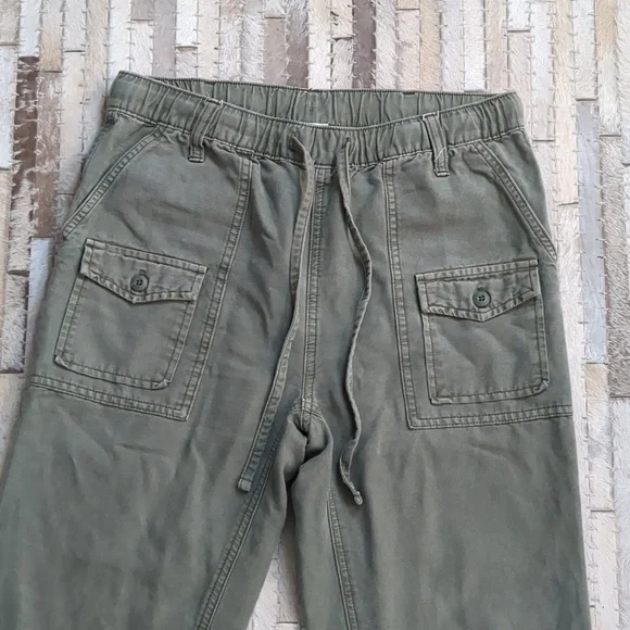 Aerie Women's Size S Double Pocket Utility Olive Green Khaki Jogger Pants - Picture 5 of 9